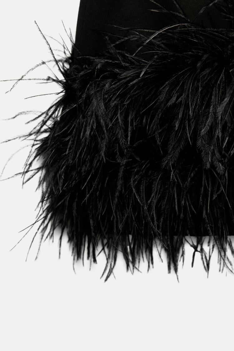 Damen Minikleid | gerader Aufbau mit Saumdetail