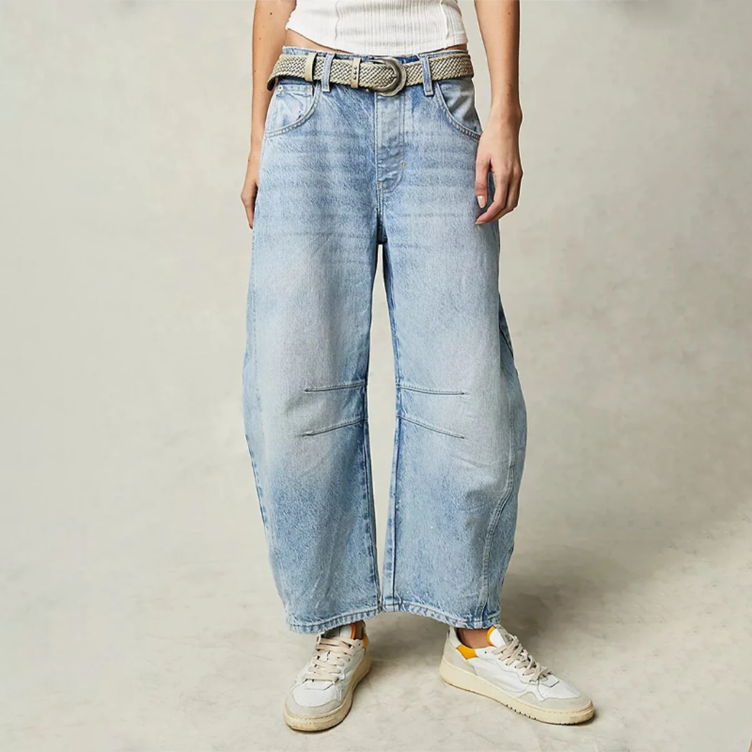 Damen Jeans | Gerade Form mit funktionalem Bundaufbau