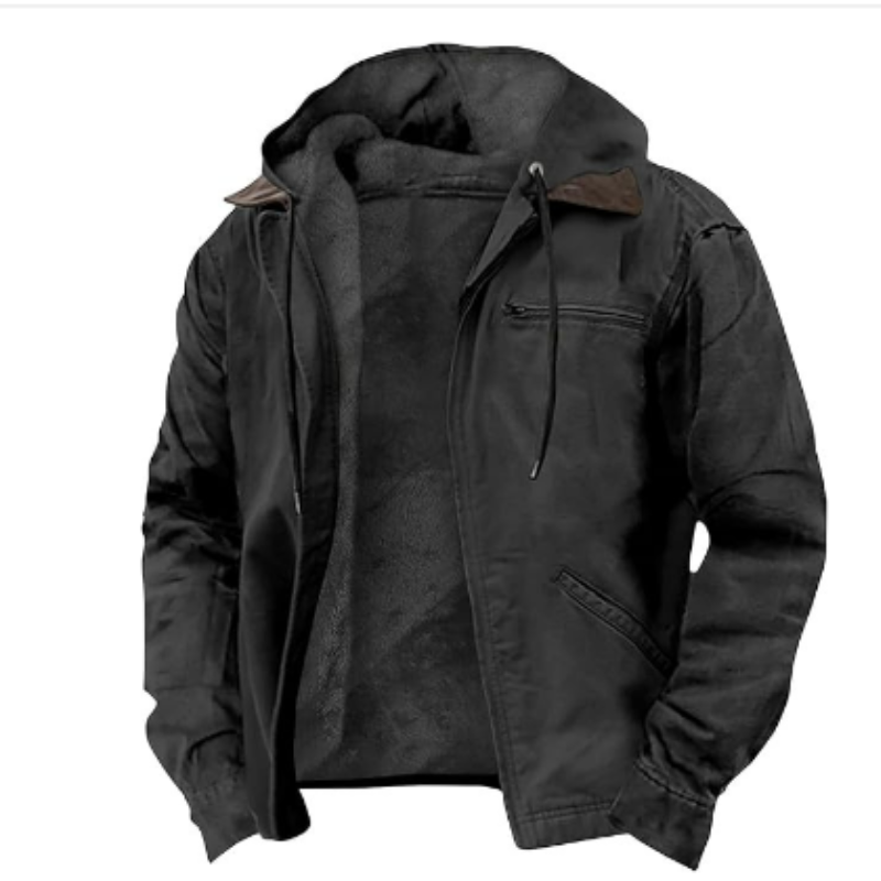 Herren Kapuzenjacke | Klassische Ausführung mit Frontverschluss