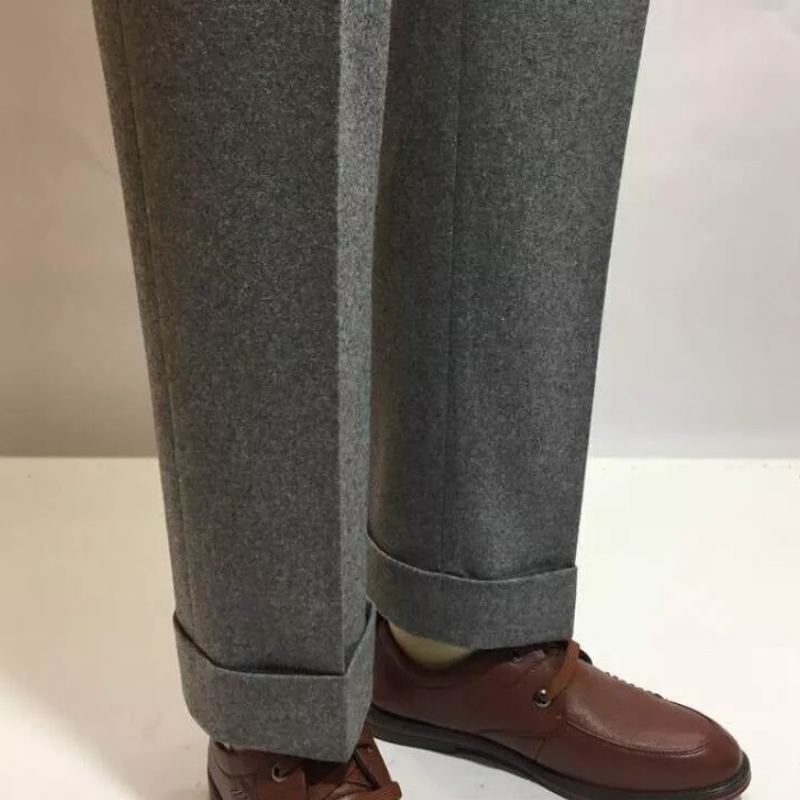 Hose Herren | Hohe Taille mit Bundlaschen