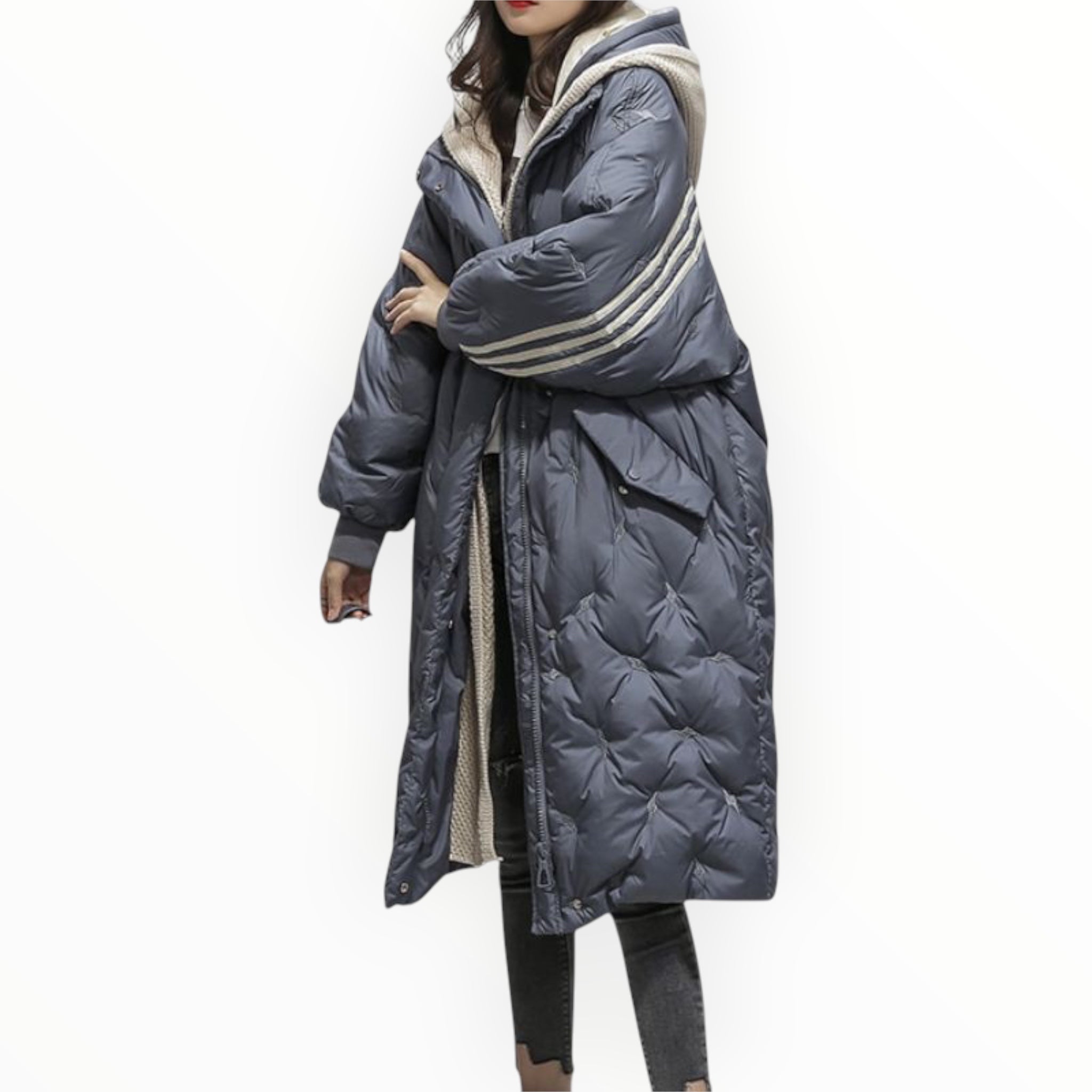 Damen Pufferjacke | Lange Form mit funktionaler Konstruktion