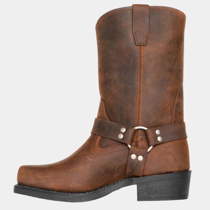 Stiefel Damen | Schaftstiefel mit Riemendetail