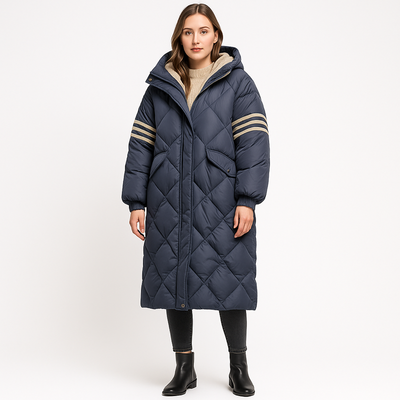 Damen Pufferjacke | Lange Form mit funktionaler Konstruktion