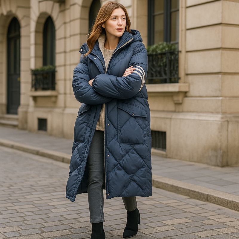 Damen Pufferjacke | Lange Form mit funktionaler Konstruktion