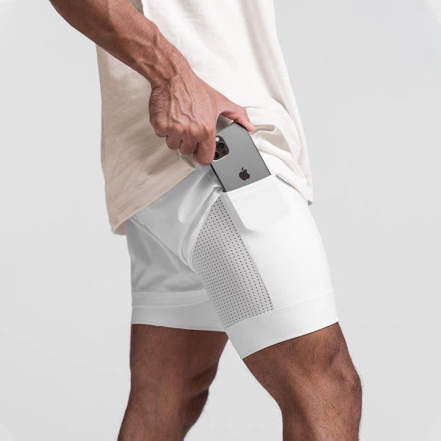 Shorts Herren | Kordelzugbund mit integrierter Innenhose