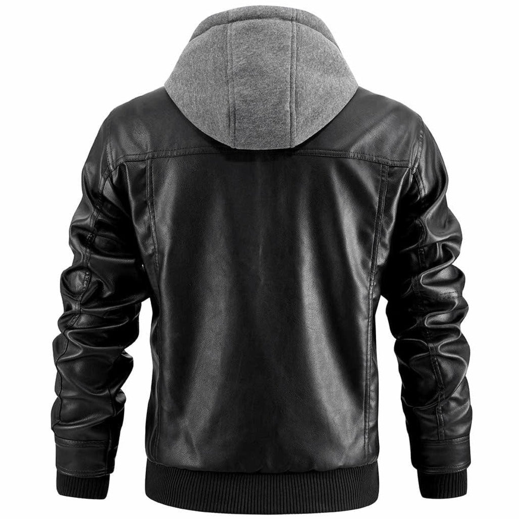 Herren Jacke | gerade Form mit abnehmbarer Kapuze