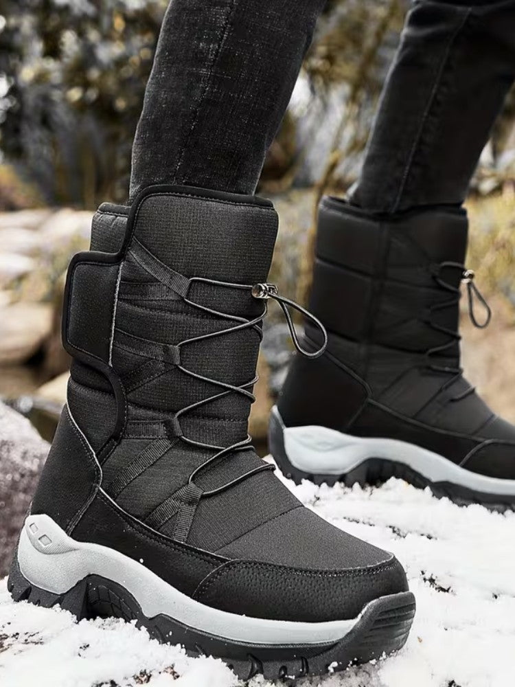 Herren Stiefel | hohe Form mit Schnürzug und profilierter Sohle