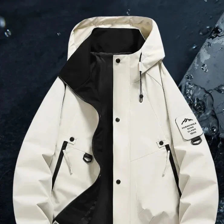 Unisex Jacke | Kapuzenanbindung mit durchgehendem Frontverschluss