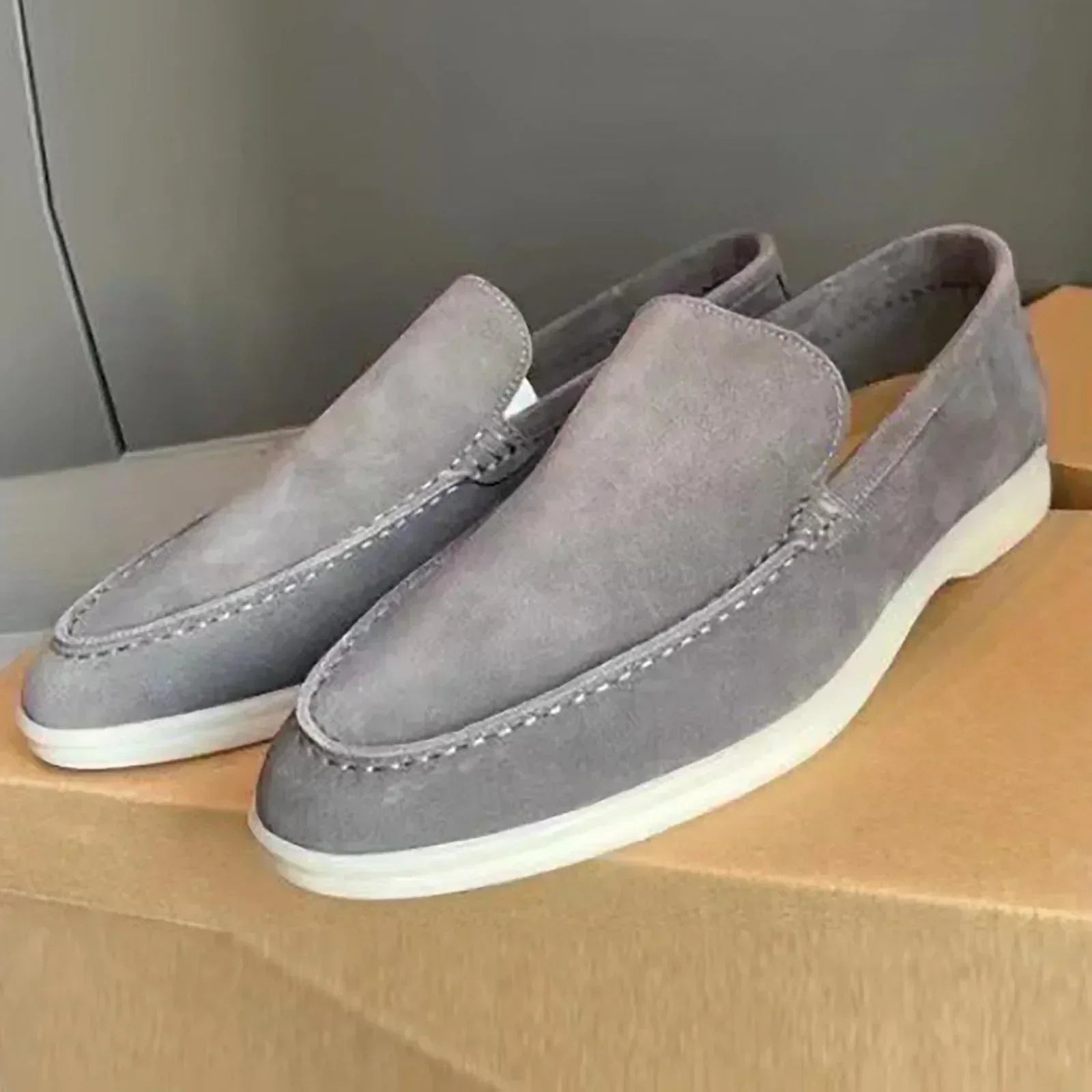 Herren Schuhe | Slip-On Halbschuhe mit klarer Profilsohle