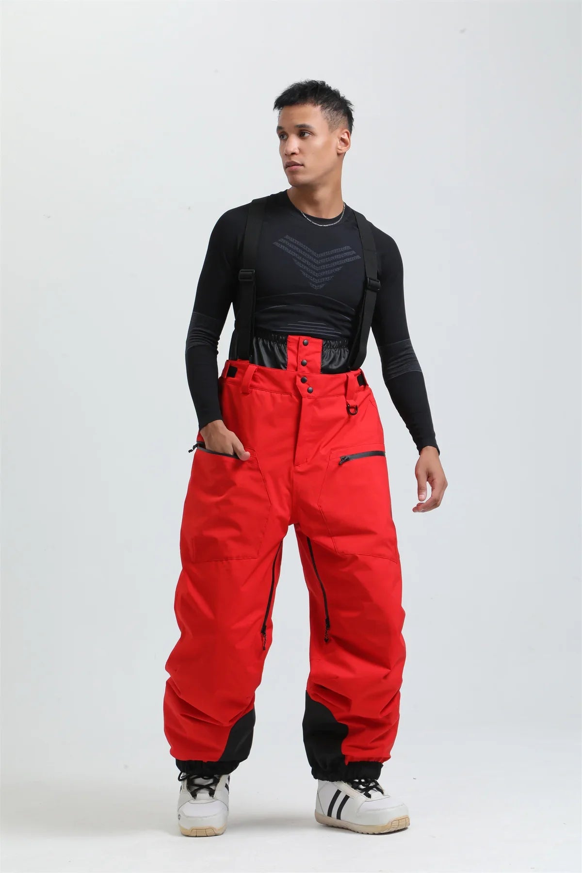 Unisex Skihose | Winter-Outdoor-Ausführung mit Trägersystem