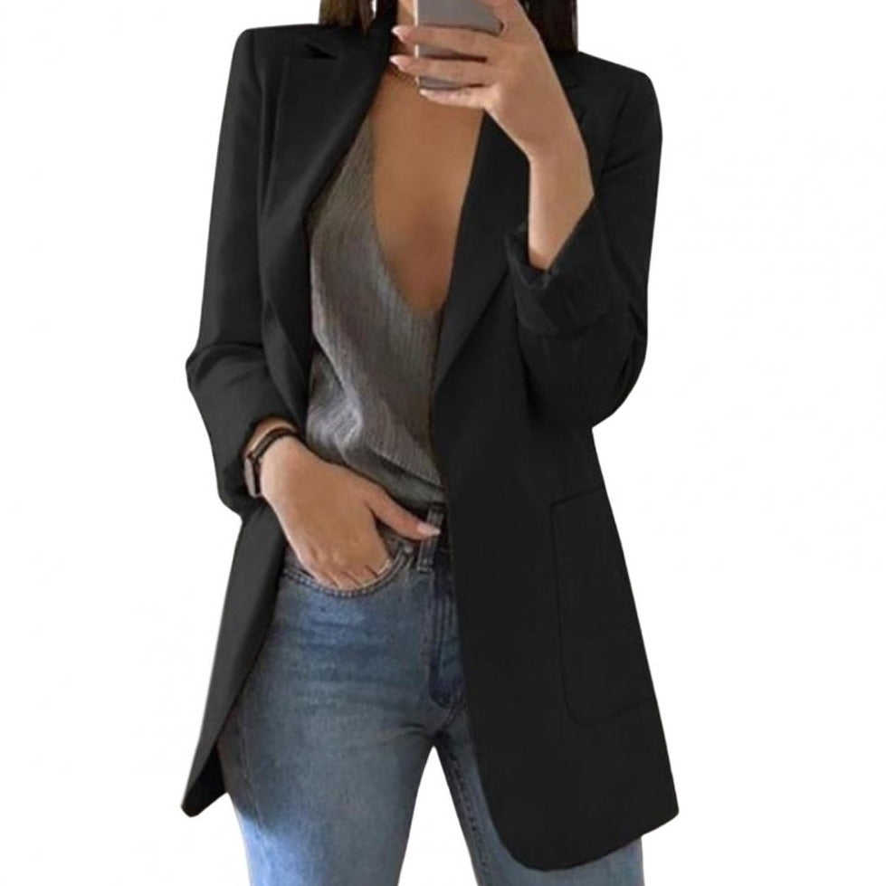 Damen Blazer | gerade Form mit langen Ärmeln