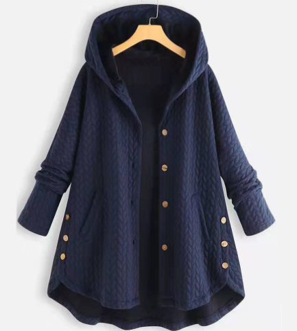 Jacke Damen | Kapuze mit Knopfleiste