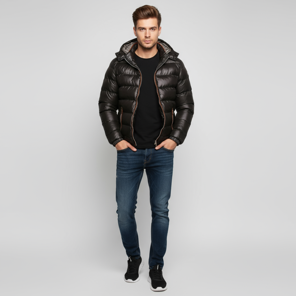 Jacke Herren | Mit Kapuze und gerader Silhouette