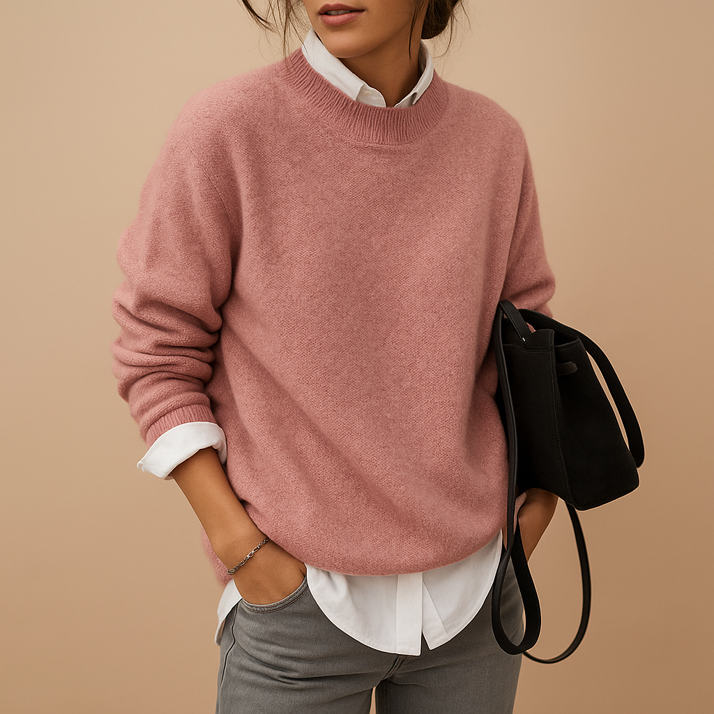 Damen Pullover | strukturierte Form mit gerader Passform