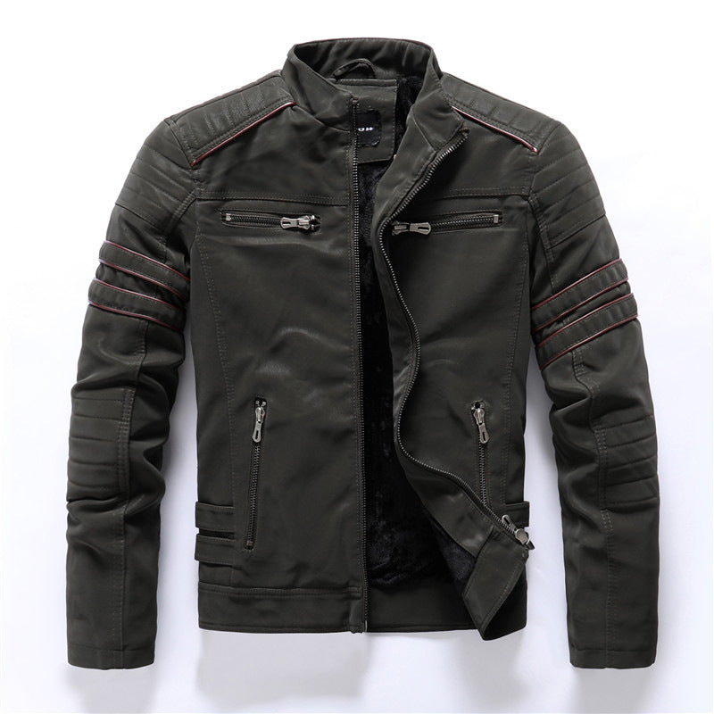 Herren Motorradjacke | Reißverschluss und funktionale Ausführung