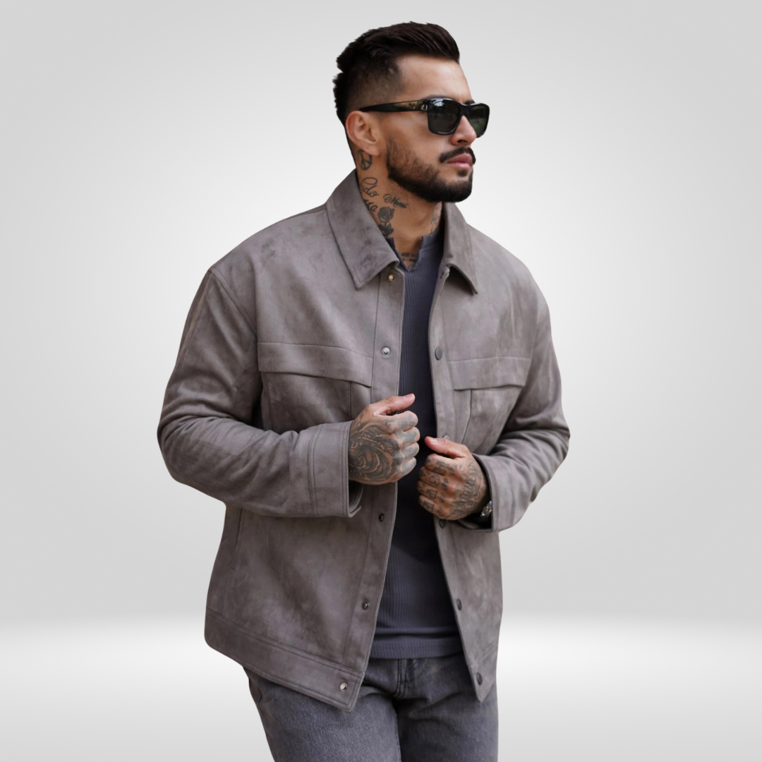 Jacke Herren | Utility-Form Funktionstaschen Gerader Schnitt