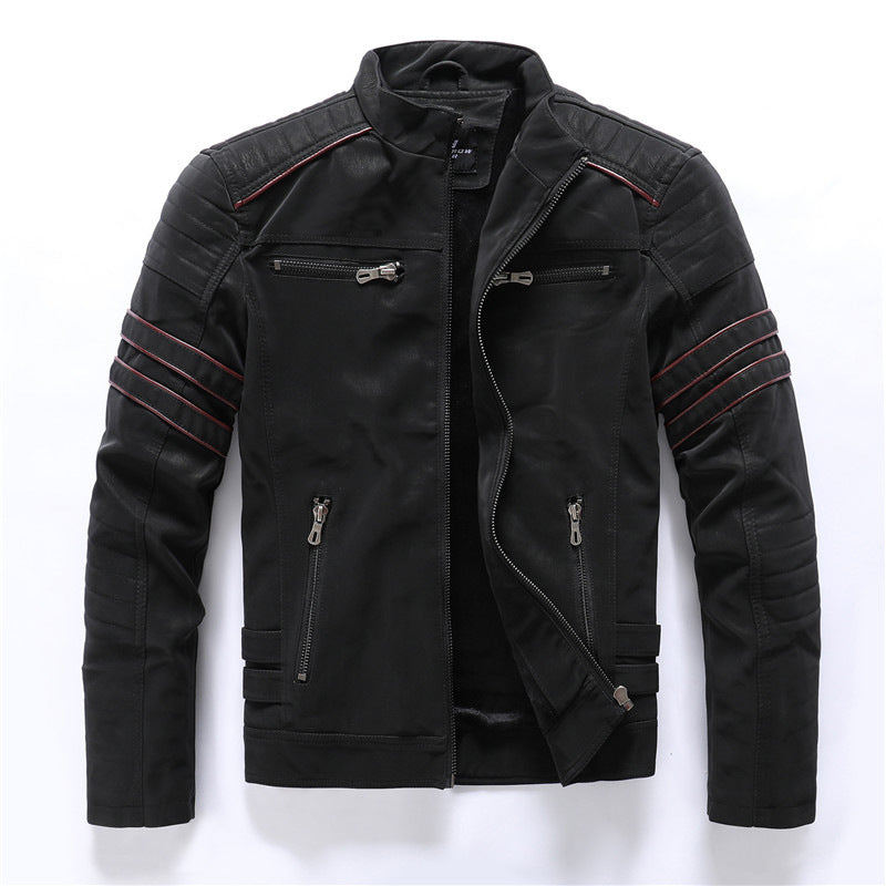 Herren Motorradjacke | Reißverschluss und funktionale Ausführung