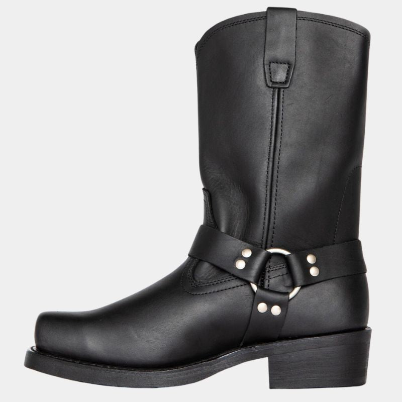 Stiefel Damen | Schaftstiefel mit Riemendetail