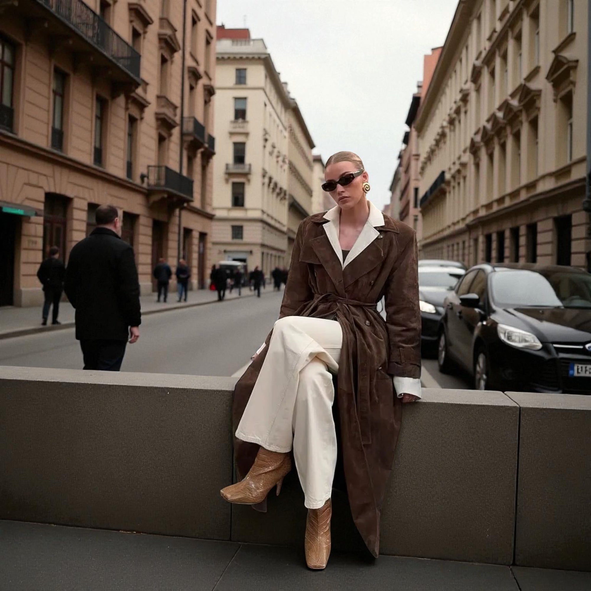 Damen Trenchcoat | Lange geschlossene Form für Übergangszeit