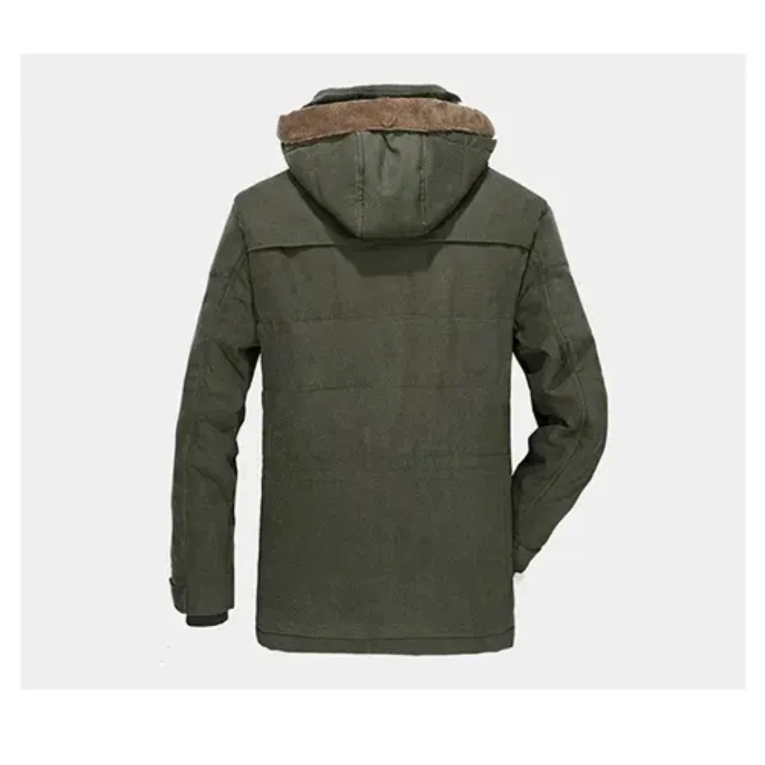 Herren Winterjacke | Kapuze mit durchgehender Front