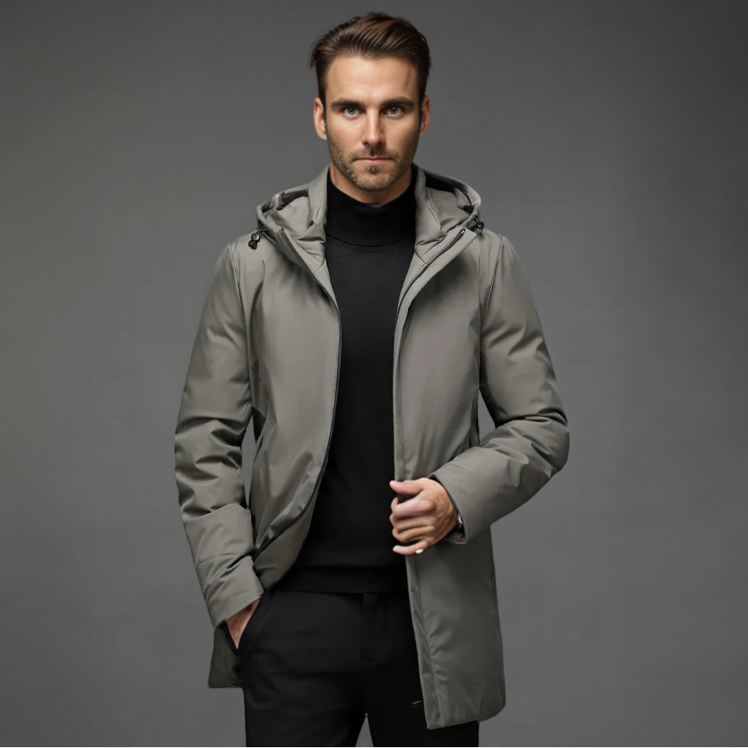 Herren Winterjacke | gerade Form mit durchgehendem Verschluss