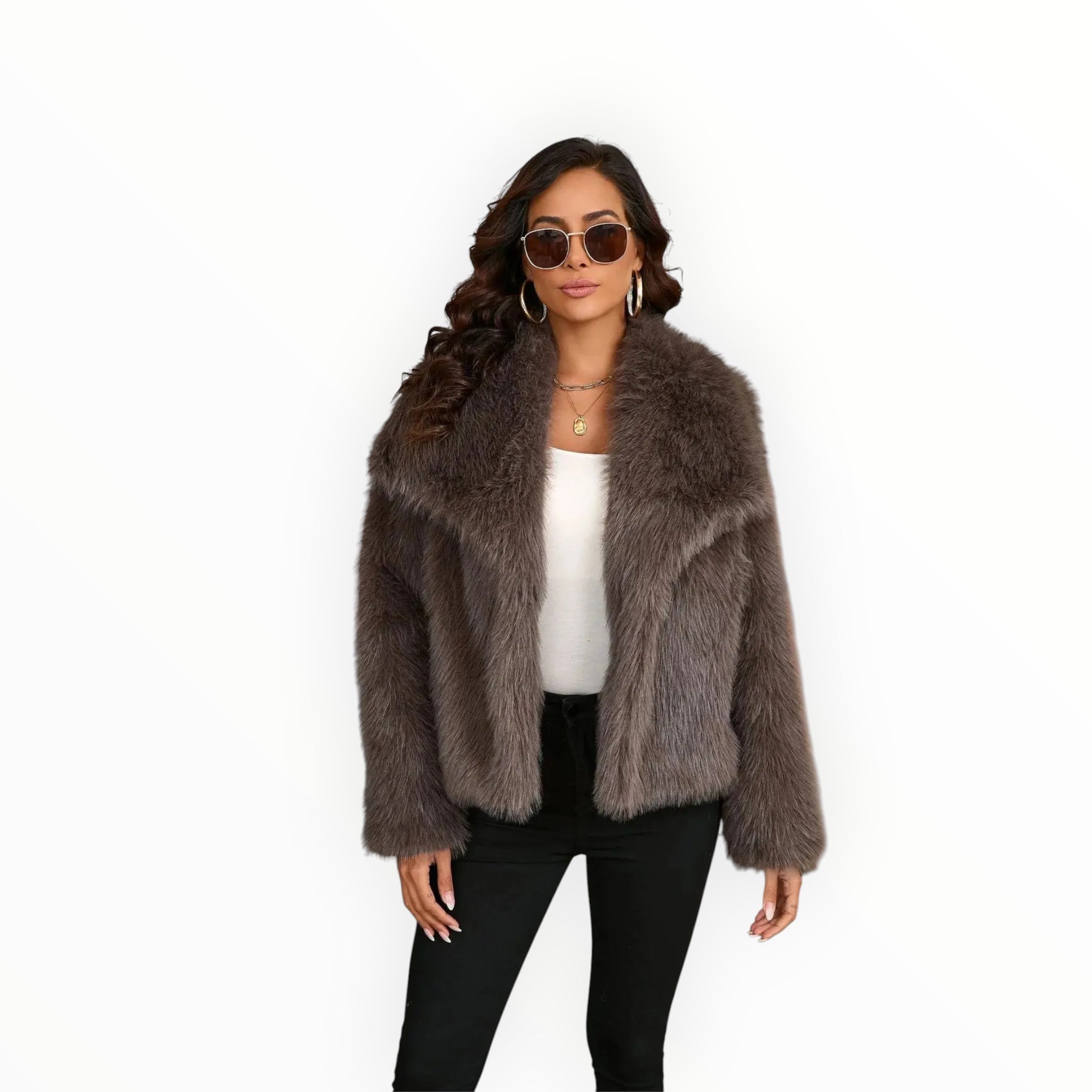 Damen Wintermantel Kurz | Geschlossene voluminöse Form für Winterzeit