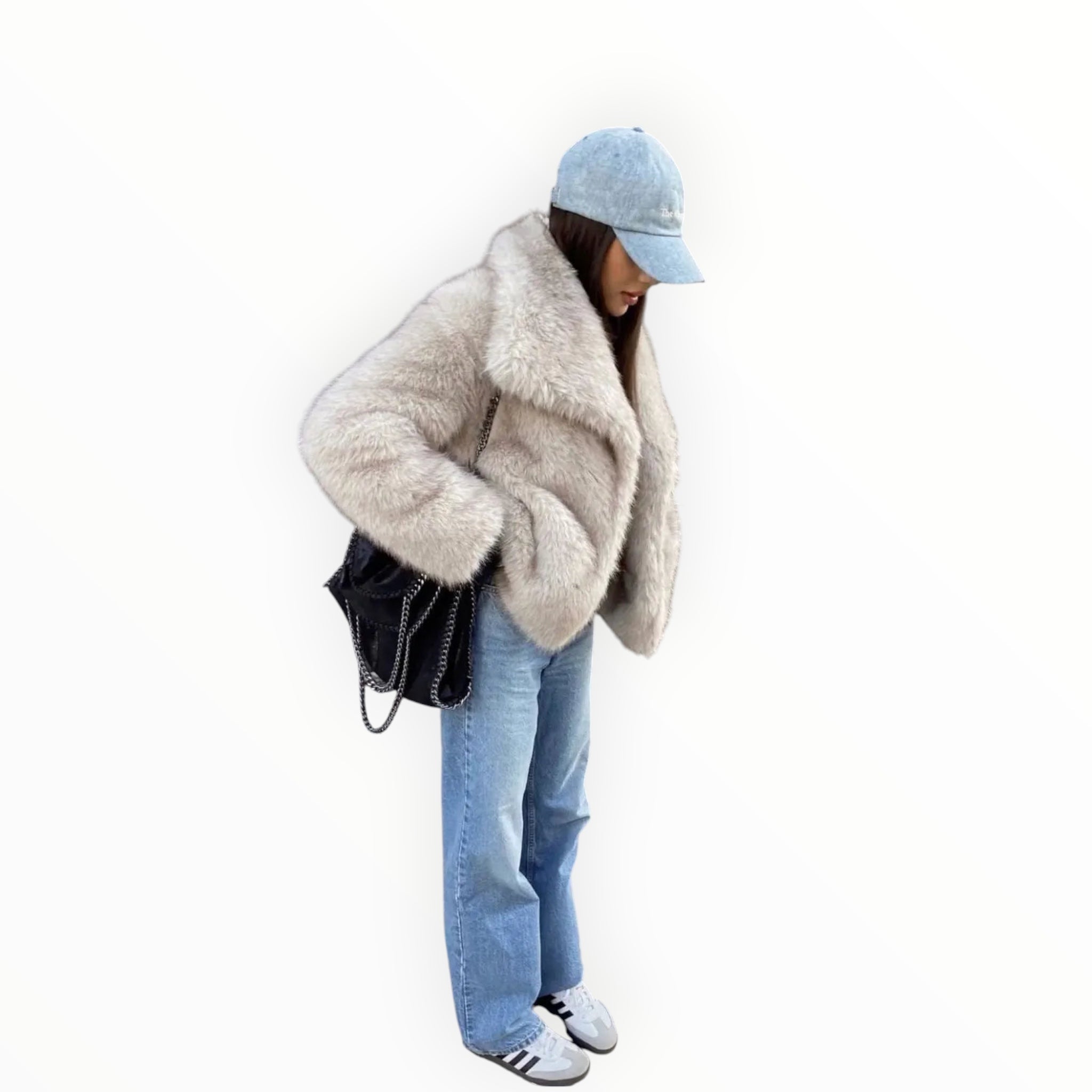 Damen Wintermantel Kurz | Geschlossene voluminöse Form für Winterzeit