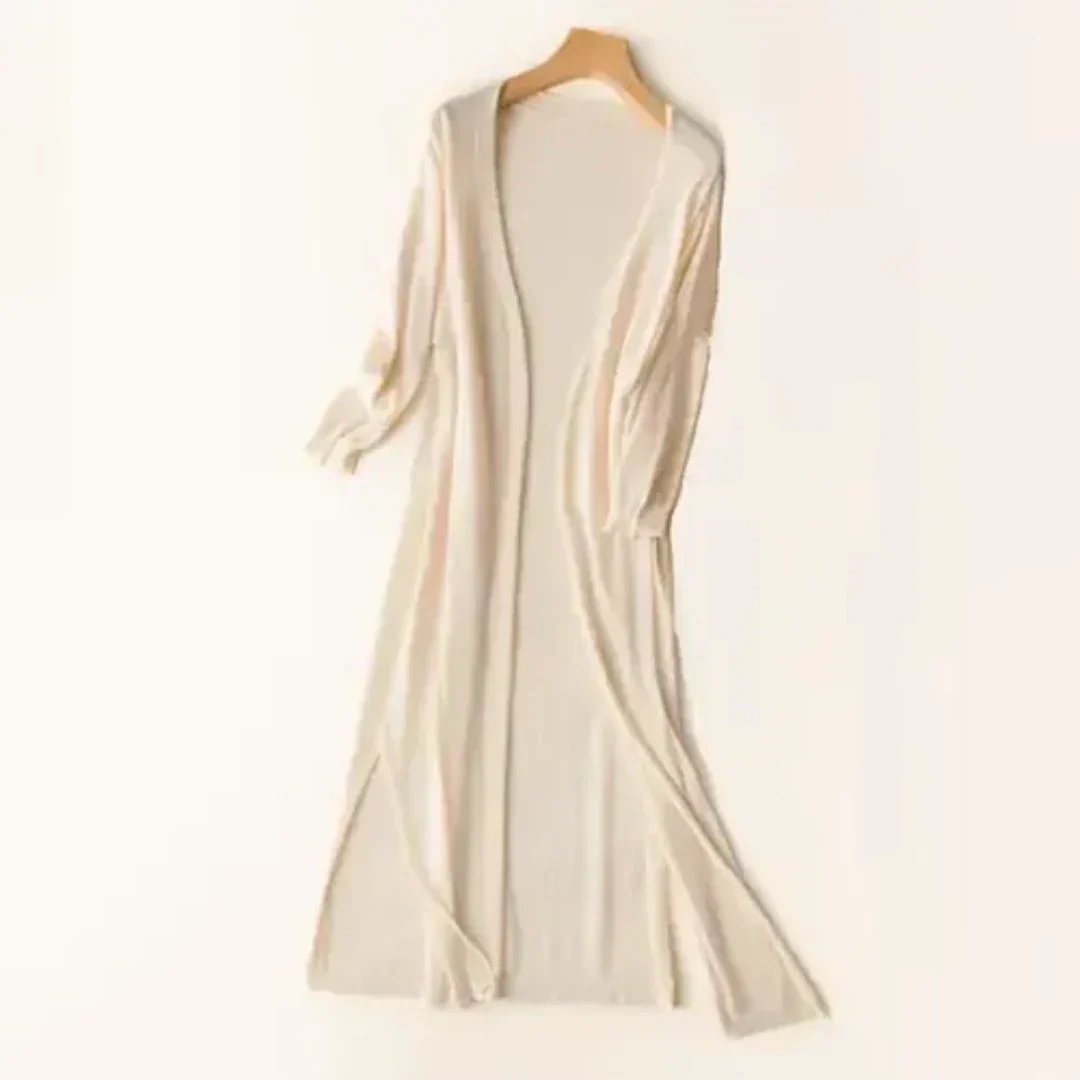 Strickjacke Damen | lange offene Frontform