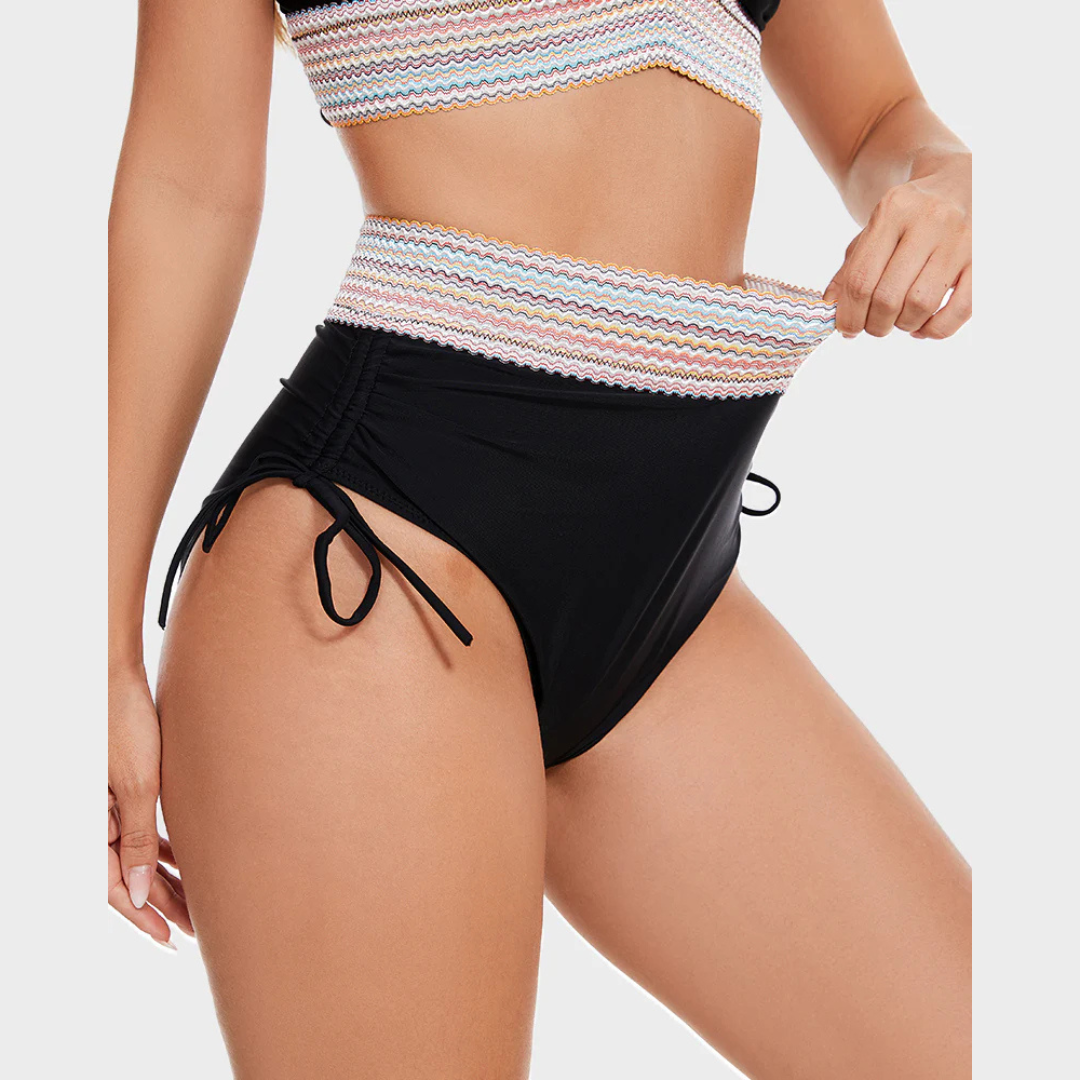 Bikini Damen | Halterneck Set mit strukturiertem Bund