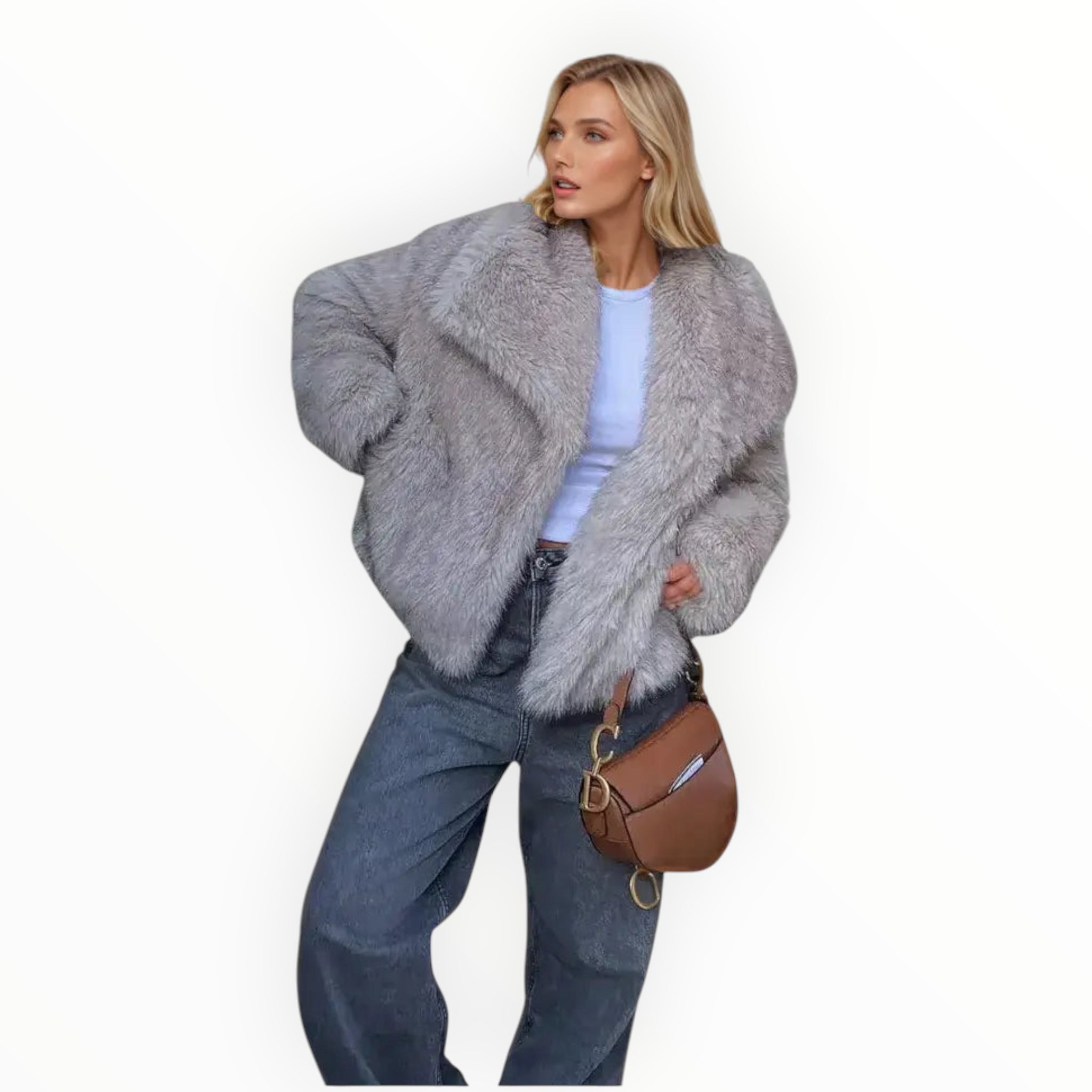 Damen Wintermantel Kurz | Geschlossene voluminöse Form für Winterzeit