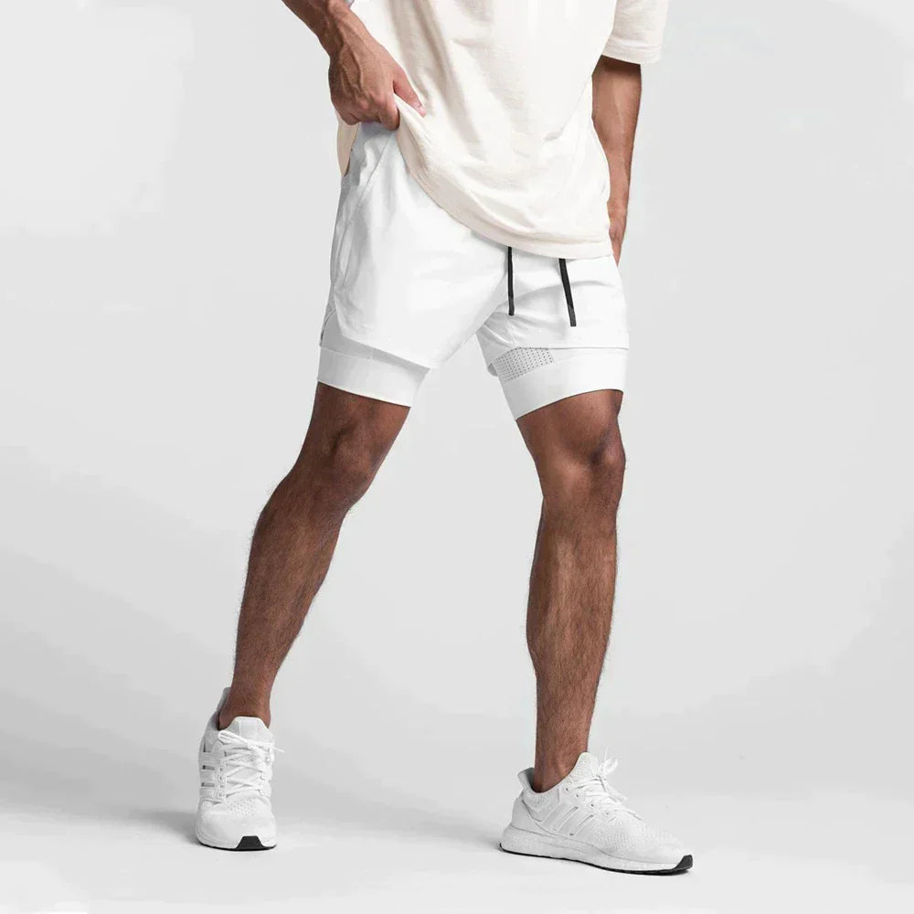 Shorts Herren | Kordelzugbund mit integrierter Innenhose