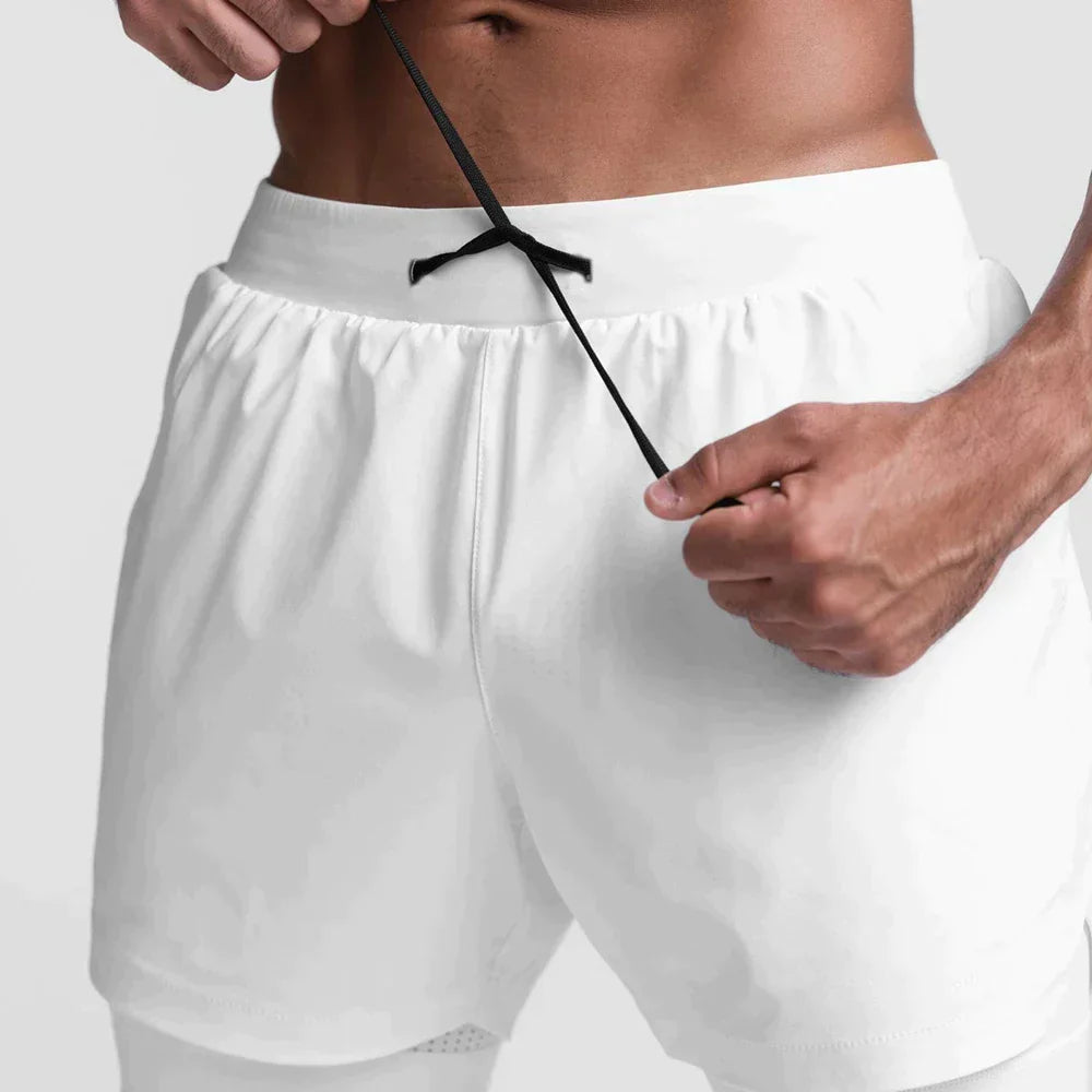 Shorts Herren | Kordelzugbund mit integrierter Innenhose