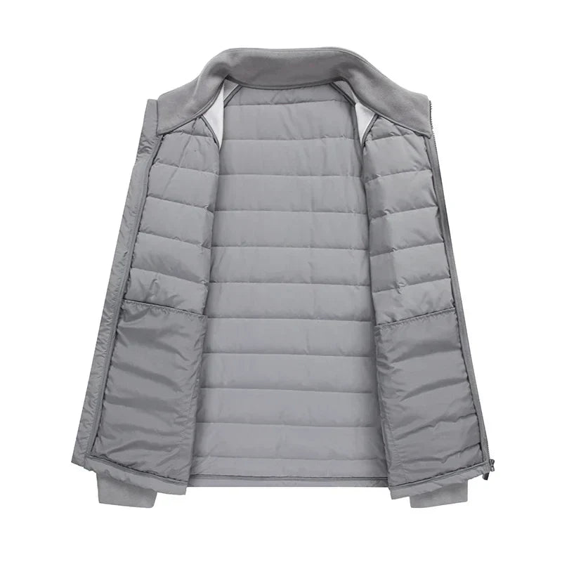 Jacke Herren | Stehkragen Wasserabweisend Gerade Form