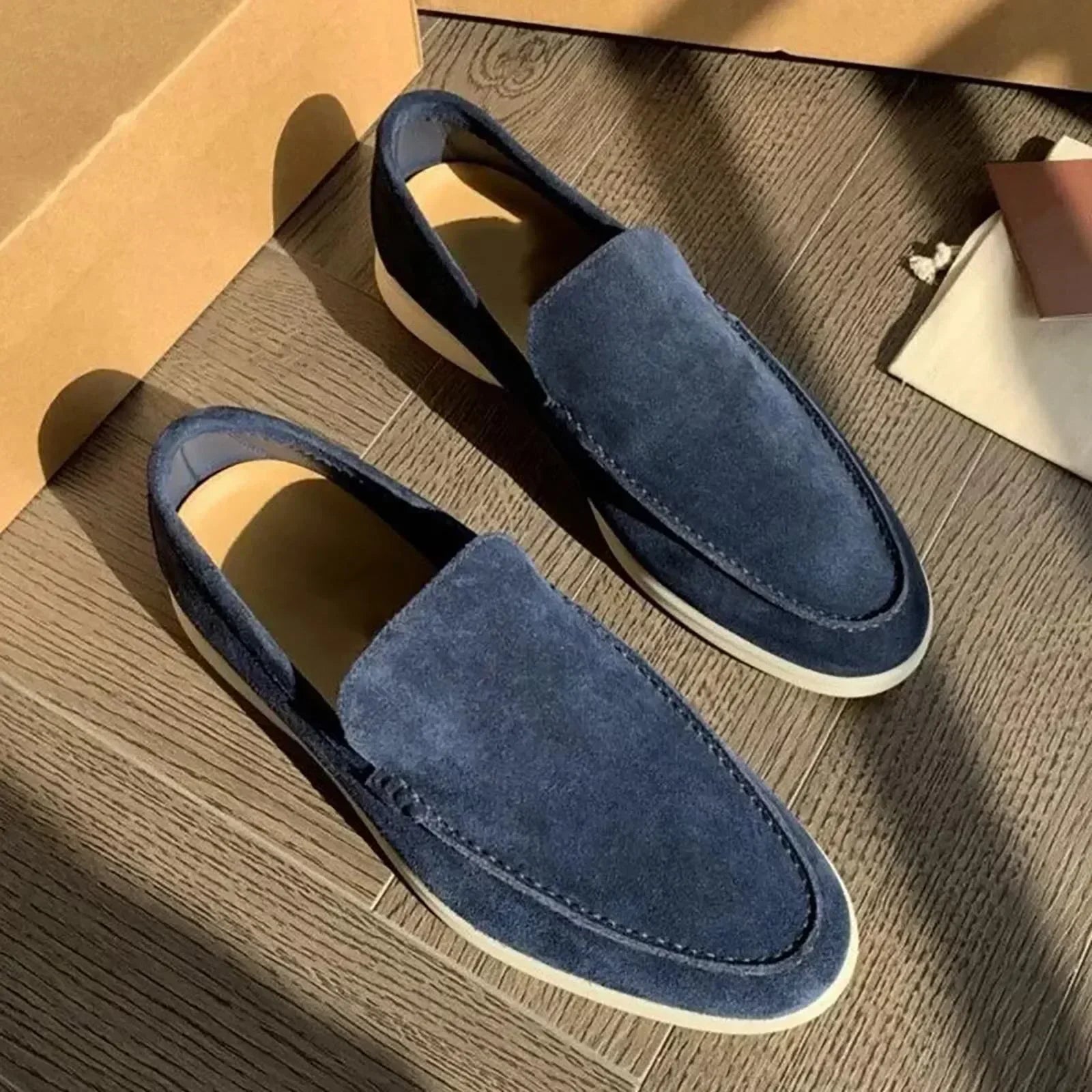 Herren Schuhe | Slip-On Halbschuhe mit klarer Profilsohle