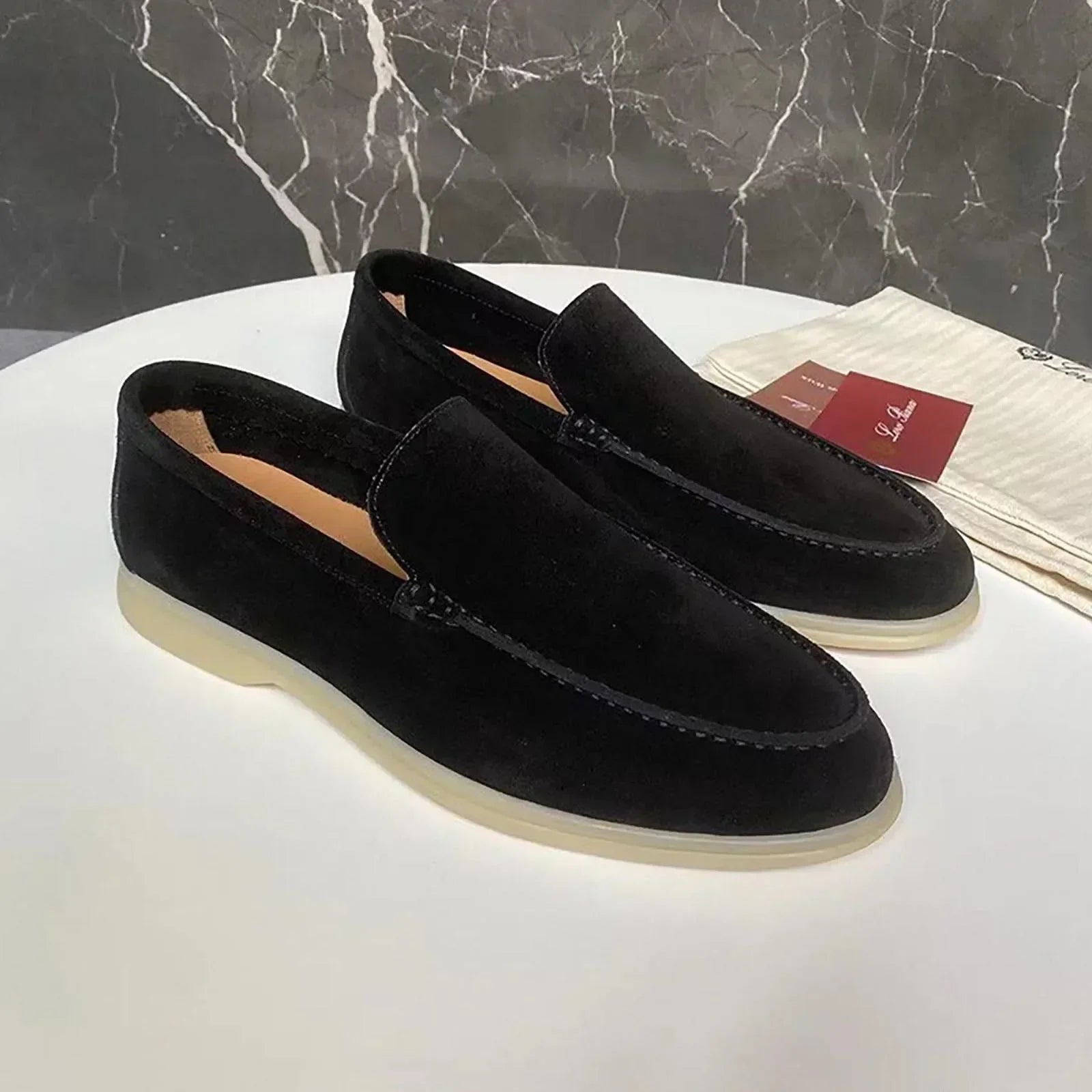 Herren Schuhe | Slip-On Halbschuhe mit klarer Profilsohle
