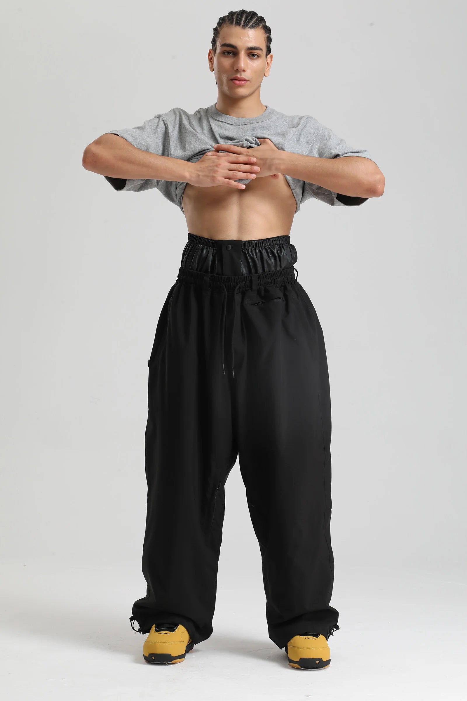 Unisex Schneehose | lange Form mit geradem Bein und Trägern