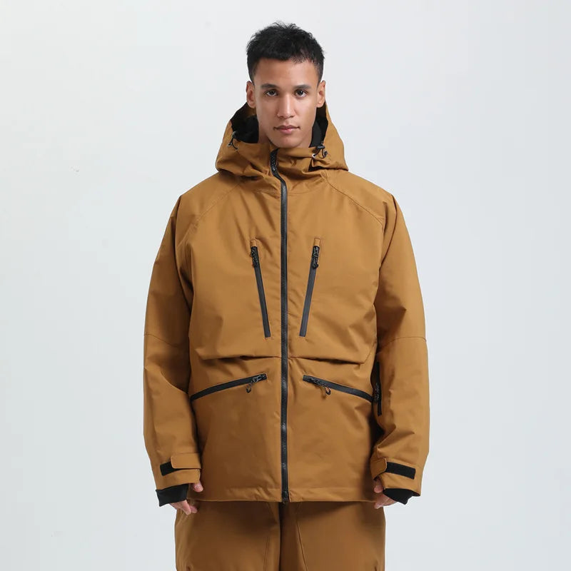 Unisex Jacke | lange Form mit Kapuze und Reißverschluss