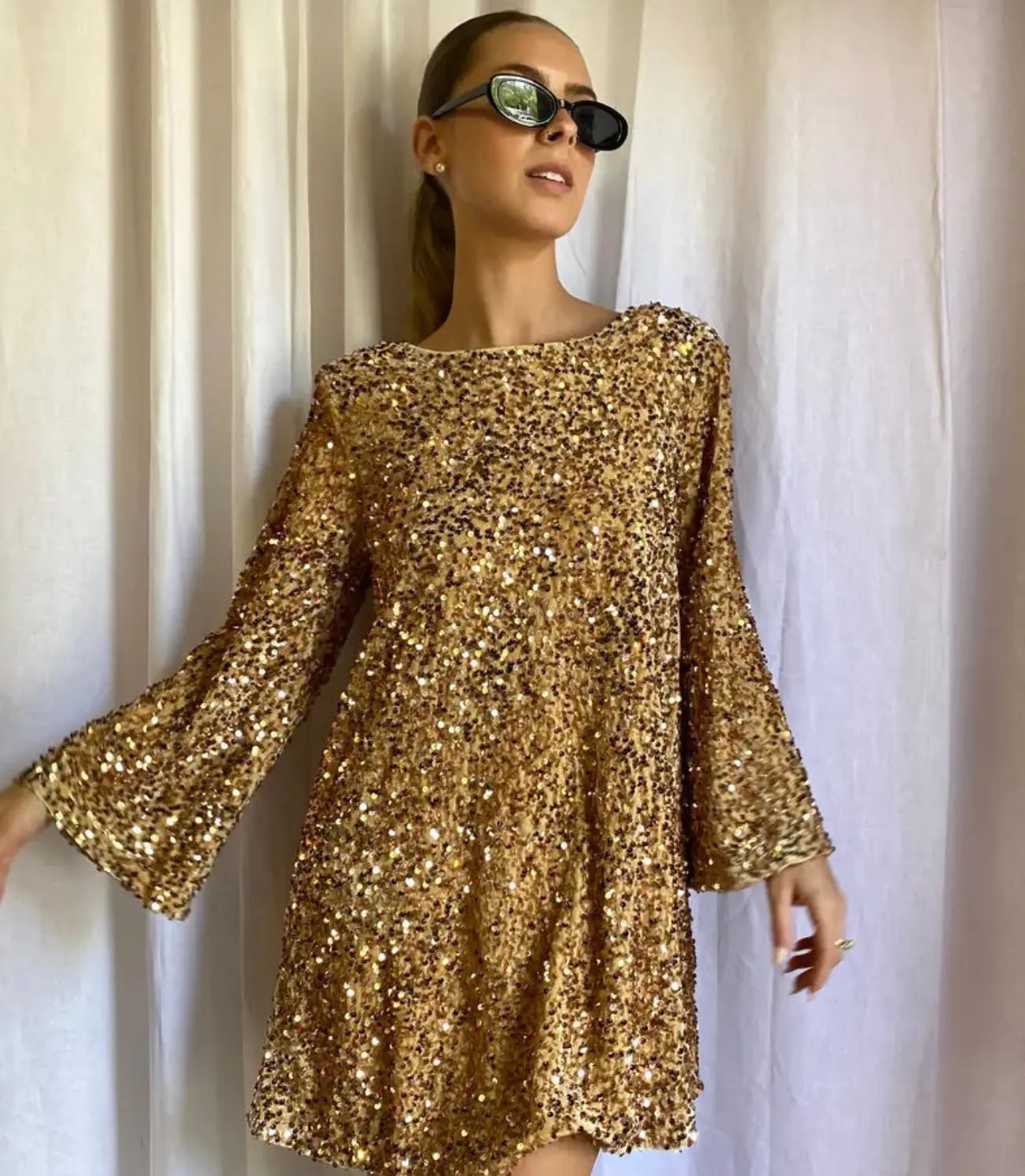 Damen Minikleid | gerade Silhouette mit klarer Unterkante