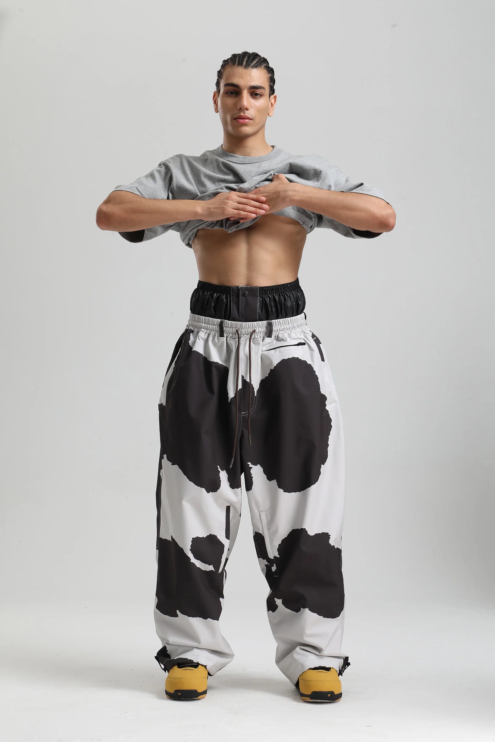 Unisex Schneehose | lange Form mit geradem Bein und Trägern