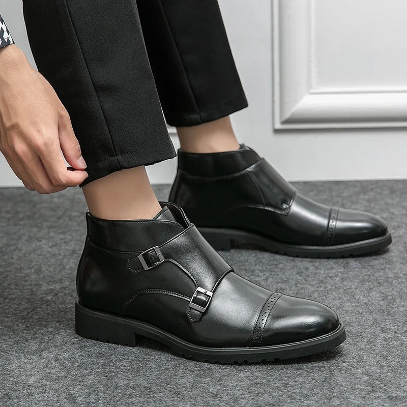 Stiefelette Herren | Glatte Front mit knöchelhohem Schaft