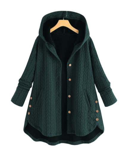 Jacke Damen | Kapuze mit Knopfleiste