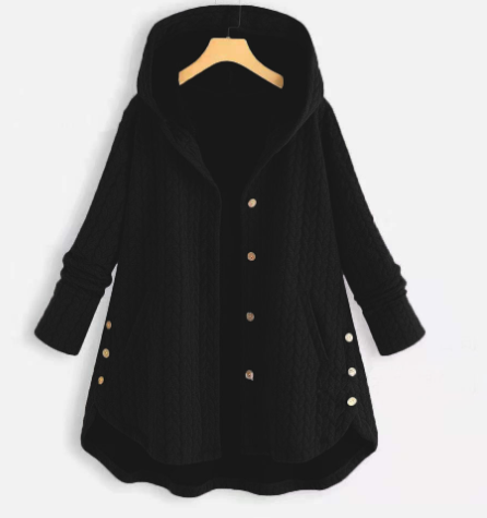 Jacke Damen | Kapuze mit Knopfleiste