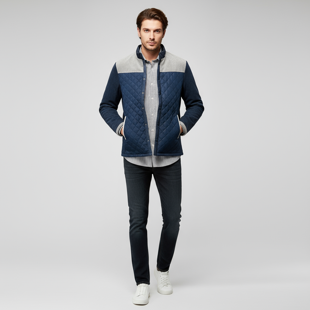 Jacke Herren | Druckknopfverschluss Gerade Form