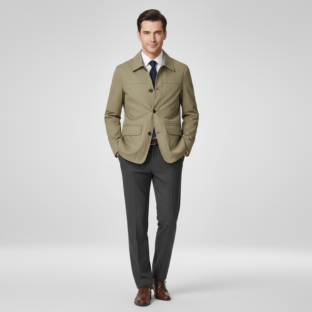 Jacke Herren | Lockere Passform Gerade Form