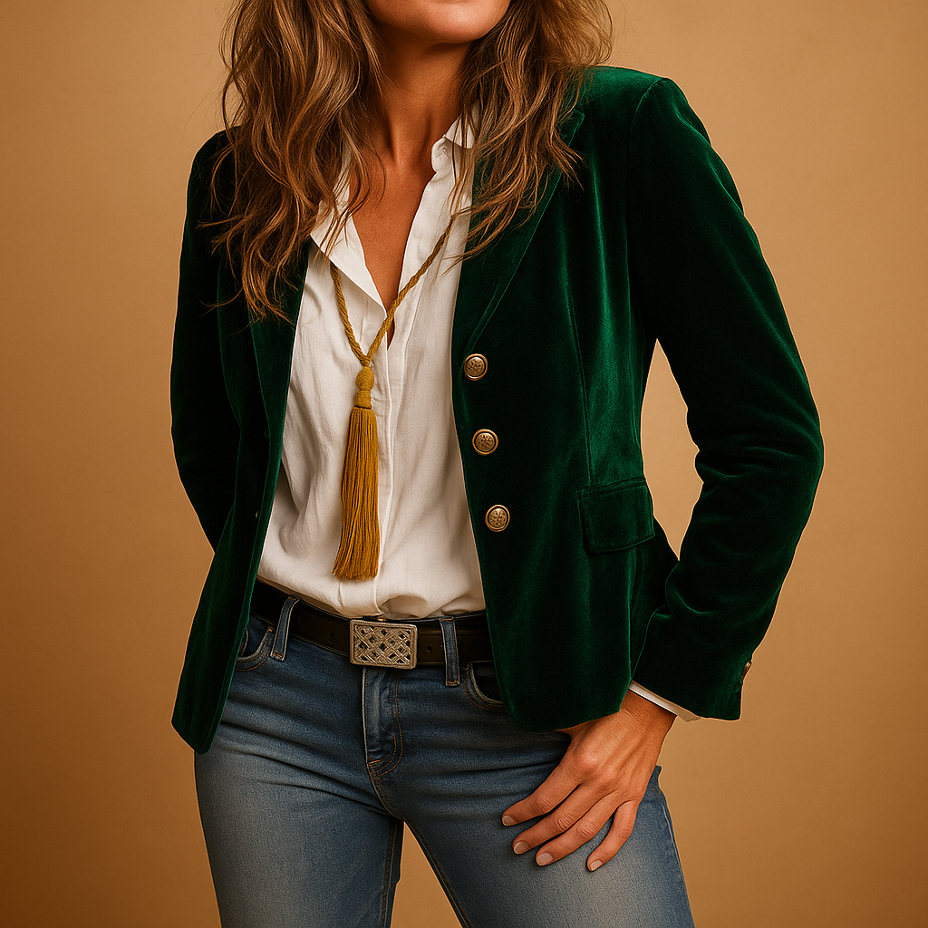 Blazer Dames | Retro Front met Klassieke Snit