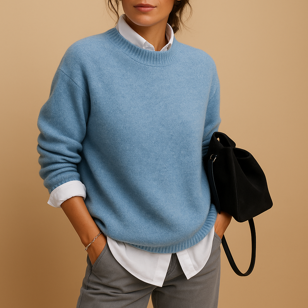 Damen Pullover | strukturierte Form mit gerader Passform